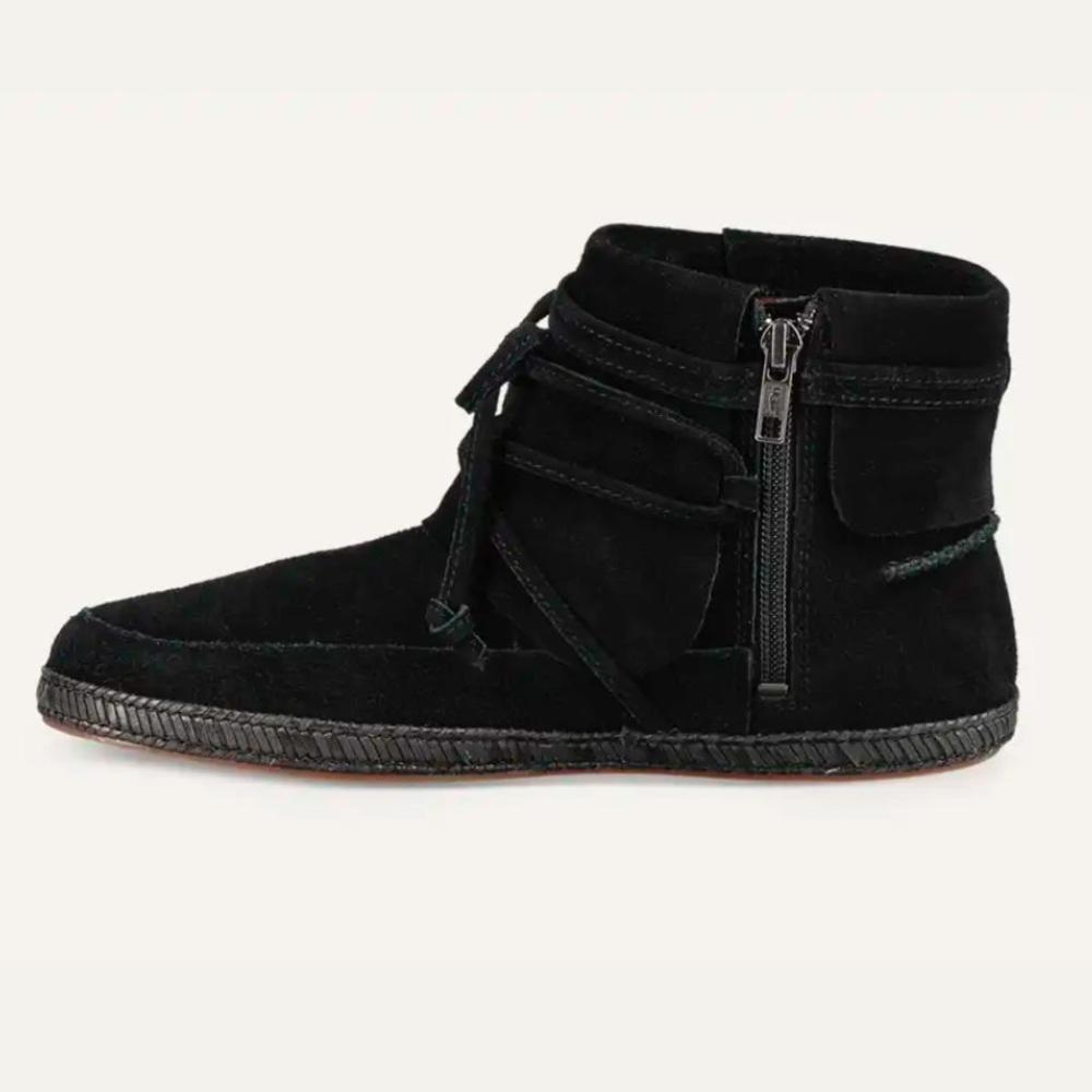 Worn twice UGG Women's Black Suede Ankle Boots - Picture 5 of 12